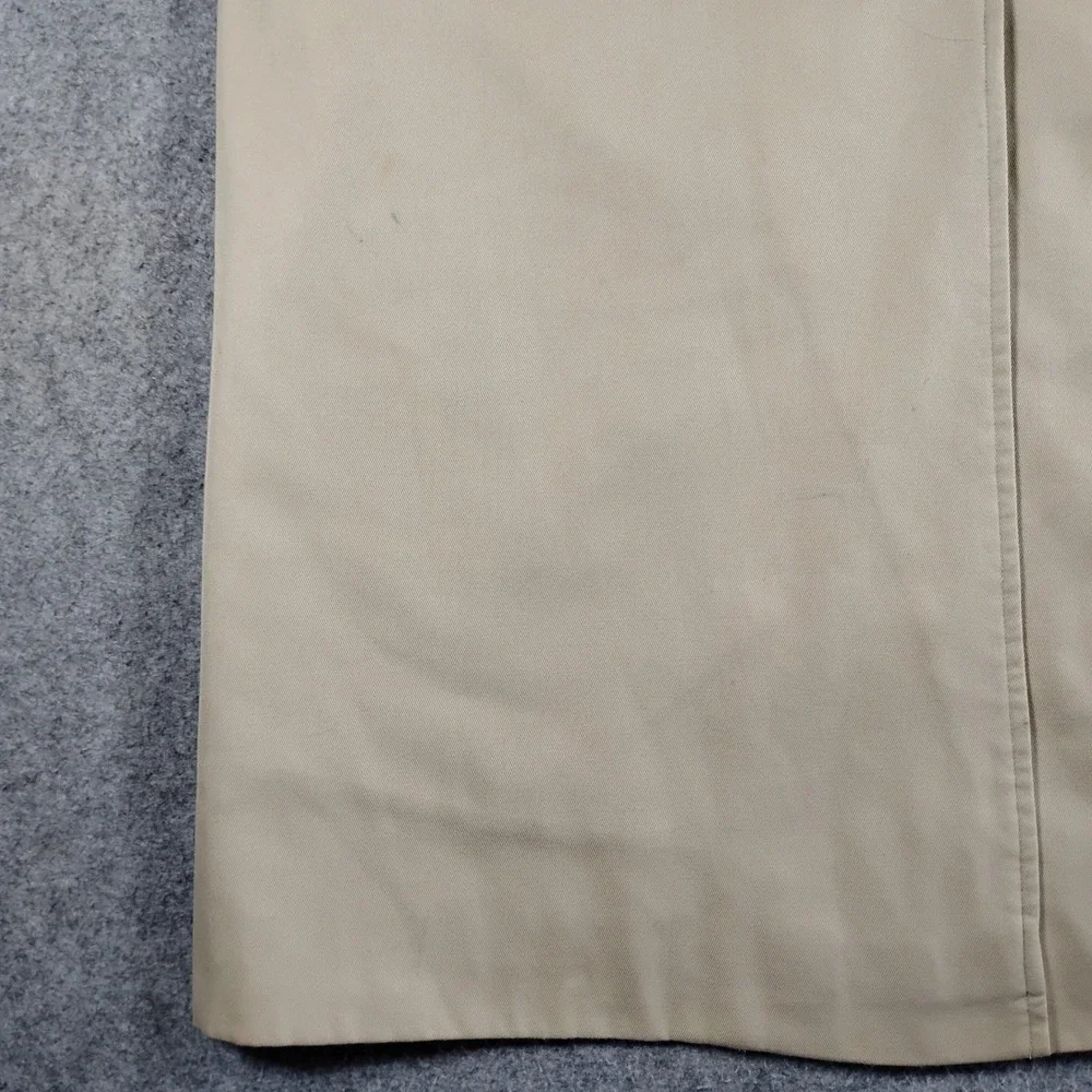 VTG Burberrys England Lane Crawford Beige Trench Coat Wool Liner Womens 6 Petite - Picture 7 of 16